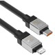 Дата кабель USB-C to Lightning 2.0m CoolPlay Fast Charging 20W black Baseus (CAKW000101) Дата кабель USB-C to Lightning 2.0m CoolPlay Fast Charging 20W black Baseus (CAKW000101)
