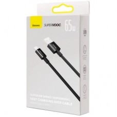 Дата кабель USB 2.0 AM to USB-C 1.0m Superior Fast Charging 60W black Baseus (CAYS000901) - Фото
