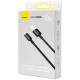 Дата кабель USB 2.0 AM to USB-C 1.0m Superior Fast Charging 60W black Baseus (CAYS000901) Дата кабель USB 2.0 AM to USB-C 1.0m Superior Fast Charging 60W black Baseus (CAYS000901)