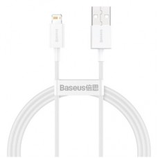 Дата кабель USB 2.0 AM to Lightning 1.5m Superior Fast Charging 2.4A white Baseus (CALYS-B02)