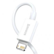 Дата кабель USB 2.0 AM to Lightning 1.5m Superior Fast Charging 2.4A white Baseus (CALYS-B02) - Фото