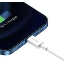 Дата кабель USB 2.0 AM to Lightning 1.5m Superior Fast Charging 2.4A white Baseus (CALYS-B02) - Фото