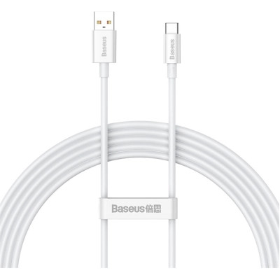 Дата кабель USB 2.0 AM to USB-C 2.0m Superior Fast Charging 100W moon white Baseus (P10320102214-03)