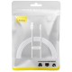 Дата кабель USB 2.0 AM to USB-C 1.0m Superior Fast Charging 100W moon white Baseus (P10320102214-01) Дата кабель USB 2.0 AM to USB-C 1.0m Superior Fast Charging 100W moon white Baseus (P10320102214-01)