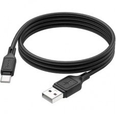 Дата кабель USB-C to USB-C 1.0m Cool silicone X90 black HOCO (6931474788443) - Фото