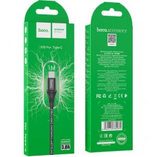 Дата кабель USB 2.0 AM to USB-C 1.0m 3A nylon X50 black HOCO (6931474734235) Дата кабель USB 2.0 AM to USB-C 1.0m 3A nylon X50 black HOCO (6931474734235) - Фото