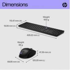 Комплект HP 650 Wireless UA Black (4R013AA) - Фото