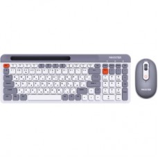 Комплект Maxxter KMS-WCM-03G-UA Wireless Gray/White (KMS-WCM-03G-UA) - Фото