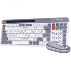 Комплект Maxxter KMS-WCM-03G-UA Wireless Gray/White (KMS-WCM-03G-UA) - Фото