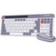 Комплект Maxxter KMS-WCM-03G-UA Wireless Gray/White (KMS-WCM-03G-UA)