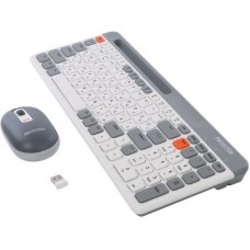 Комплект Maxxter KMS-WCM-03G-UA Wireless Gray/White (KMS-WCM-03G-UA) - Фото