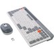 Комплект Maxxter KMS-WCM-03G-UA Wireless Gray/White (KMS-WCM-03G-UA)
