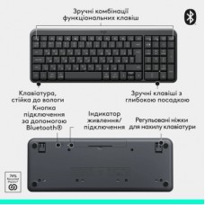 Комплект Logitech MK250 Bluetooth/Wireless UA Graphite (920-013823) - Фото