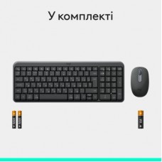 Комплект Logitech MK250 Bluetooth/Wireless UA Graphite (920-013823) - Фото