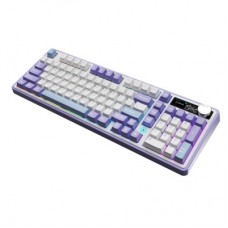 Клавиатура Ajazz AK980 Clear Sky Switch Purple RGB USB/Wireless/Bluetooth UA Purple (AK980-CS-PWB) Клавиатура Ajazz AK980 Clear Sky Switch Purple RGB USB/Wireless/Bluetooth UA Purple (AK980-CS-PWB) - Фото