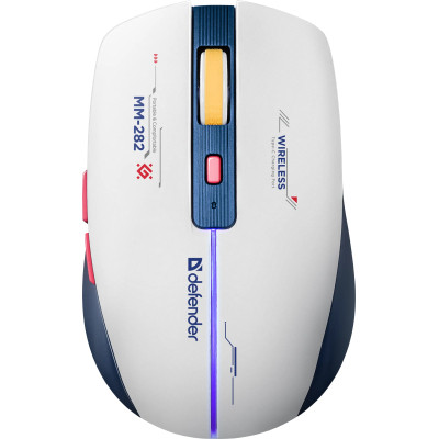 Мышка Defender Dila MM-282 Wireless White/Blue (52282)