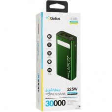 Батарея універсальна Gelius Lightstone GP-PB300 300000 mAh QC+PD (22.5W) Green (00000090465) - Фото