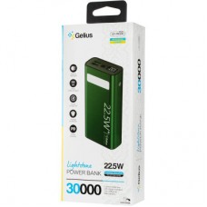 Батарея універсальна Gelius Lightstone GP-PB300 300000 mAh QC+PD (22.5W) Green (00000090465) - Фото