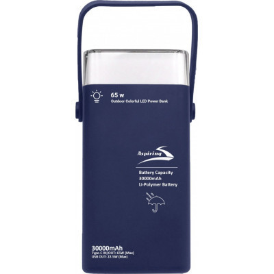 Батарея універсальна Aspiring Vigor 30 30000 mAh PD/3.0/65W, QC/3.0, 2*USB-C, 2*USB-A (VG65PD)