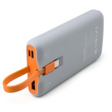 Батарея універсальна Vinga 10000 mAh SuperQC soft touch w/cable 22.5W dark grey (VPB1SQSCDG) - Фото