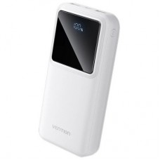 Батарея универсальная Vention 20000mAh 22.5W 3A, PD, QC/3.0, LED Display, White (FHLW0)
