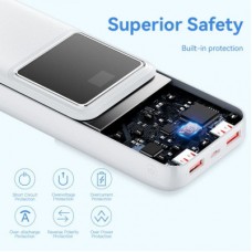 Батарея универсальная Vention 20000mAh 22.5W 3A, PD, QC/3.0, LED Display, White (FHLW0) - Фото