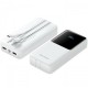 Батарея универсальная Vention 20000mAh 22.5W 3A, PD, QC/3.0, Built-in USB-C+Lightning Cables, White (FHPW0)