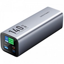 Батарея универсальная Vention 27000mAh 140W 5A PD, QC/3.0, 2xUSB-C, USB-A, LED Display, Gray (FHVH0)