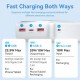 Батарея універсальна Vention 30000mAh 22.5 W 3 A, PD, QC/3.0, LED Display, White (FHMW0)
