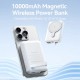 Батарея универсальная Vention Magnetic Wireless 10000mAh 22.5W 3A, PD, QC/3.0, USB-C, Lightning, LED Display,