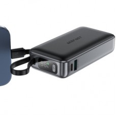 Батарея універсальна Acefast 10000 mAh 30 W PD, USB-C witch cable, USB-A, Li-Pol, M7 Black (6974316283379) - Фото