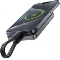Батарея універсальна Acefast Magnetic Wireless 10000 mAh 20W PD, QC/3.0, QI 15W, M12 Black (6974316283393) - Фото