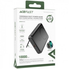 Батарея універсальна Acefast Magnetic Wireless 10000 mAh 20W PD, QC/3.0, QI 20W, M6 Black (6974316282600) - Фото