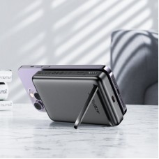 Батарея універсальна Acefast Magnetic Wireless 10000 mAh 20W PD, QC/3.0, QI 20W, M6 Black (6974316282600) - Фото