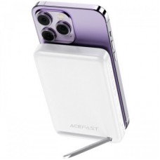 Батарея універсальна Acefast Magnetic Wireless 10000 mAh 20W PD, QC/3.0, QI 20W, M6 White (6974316282617) - Фото
