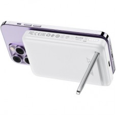 Батарея універсальна Acefast Magnetic Wireless 10000 mAh 20W PD, QC/3.0, QI 20W, M6 White (6974316282617) - Фото