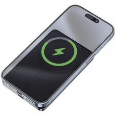 Батарея універсальна Acefast Magnetic Wireless 5000 mAh 18W PD, QC/3.0, QI 7.5 W, ультратонкий, M8 Bllack - Фото
