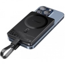 Батарея універсальна Acefast Magnetic Wireless 5000 mAh 18W PD, QC/3.0, QI 7.5 W, ультратонкий, M8 Bllack - Фото