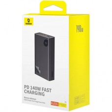 Батарея універсальна Baseus Adaman Metal Digital Display 24000 mAh 140W, Black (P10021508113-00) - Фото