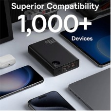 Батарея універсальна Baseus Adaman Metal Digital Display 24000 mAh 140W, Black (P10021508113-00) - Фото