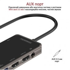 Концентратор Promate USB-C 11-in-1 Promate primehub-pro.grey (primehub-pro.grey) - Фото