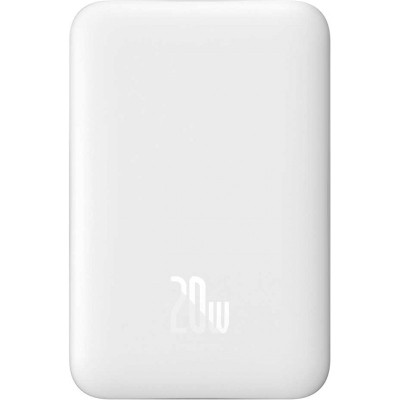 Батарея універсальна Baseus Wireless Magnetic Mini 10000 mAh 20 White (PPCX030002\PPCXM10) (P1002212-00)