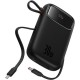 Батарея універсальна Baseus QPow2 20000 mAh 30 W, with 2*Type-C Cable, Black (P10055009113-00)