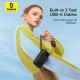 Батарея універсальна Baseus QPow2 20000 mAh 30 W, with 2*Type-C Cable, Black (P10055009113-00)