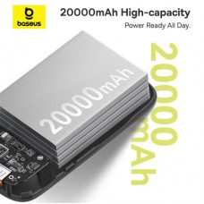 Батарея універсальна Baseus QPow2 20000 mAh 30 W, with 2*Type-C Cable, Black (P10055009113-00) - Фото