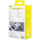 Батарея універсальна Baseus QPow2 20000 mAh 30 W, with 2*Type-C Cable, White (P10055009213-00)