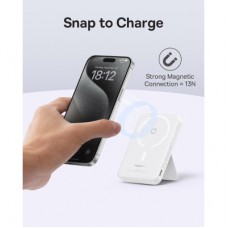 Батарея універсальна Baseus MagPro 5000 mAh 20 W, White (PPCXZ05) (P10064100222-00) - Фото