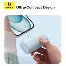 Батарея універсальна Baseus Compact 4900mAh 20 W Lightning, White (PPWC05I) (P10068304212-00) - Фото