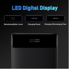 Батарея універсальна Baseus Blade Digital Display 20000 mAh PD/100W, Black (PPDGL-01, PPBLD100-S) (PPBL000201) - Фото