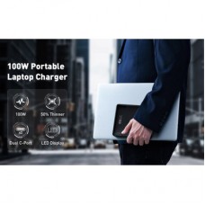 Батарея універсальна Baseus Blade Digital Display 20000 mAh PD/100W, Black (PPDGL-01, PPBLD100-S) (PPBL000201) - Фото